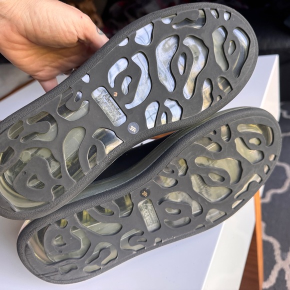 Alexander McQueen Black and Silver Sneakers